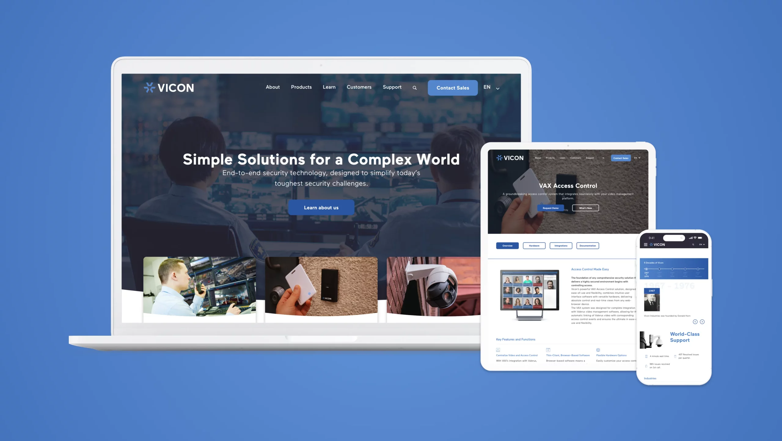 Vicon Website and Branding